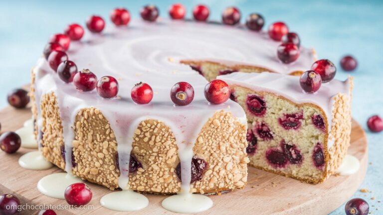 Moist Cranberry Loaf Cake with a Sweet Burst of Flavor