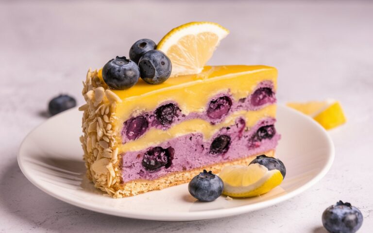 Lemon Blueberry Cheesecake Cake Recipe