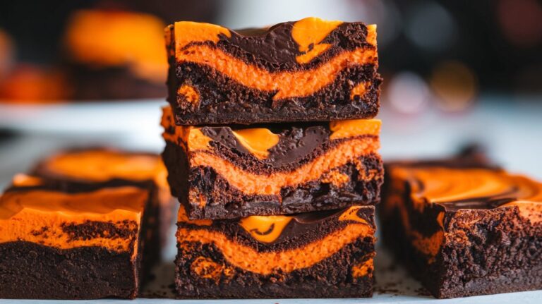 Halloween Cream Cheese Swirl Brownies: A Spooky and Delicious Treat