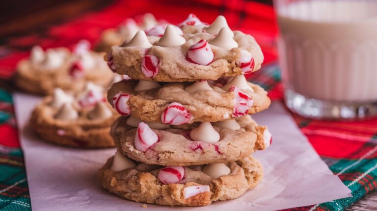 White Chocolate Candy Cane Cookies: A Festive Delight for the Holidays