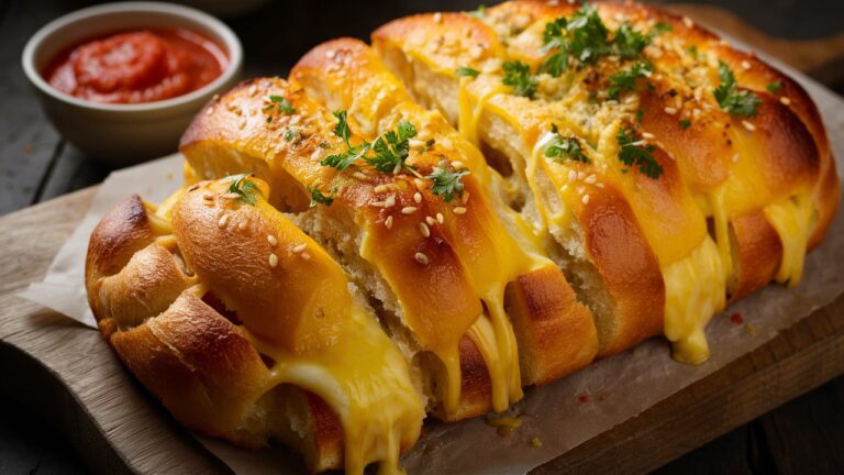 Cheesy Pull-Apart Garlic Bread: A Traditional Practice from Our Grandmothers