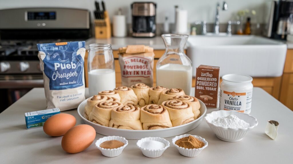 magine waking up to the smell of freshly baked Golden Cinnamon Roll Wreath 🎄💛 on a crisp winter morning. This delightful wreath, filled with soft, buttery cinnamon rolls and crowned with a sweet, golden glaze, brings a touch of luxury to your breakfast table. Pair it with a hot cup of coffee or cocoa for the perfect morning indulgenc