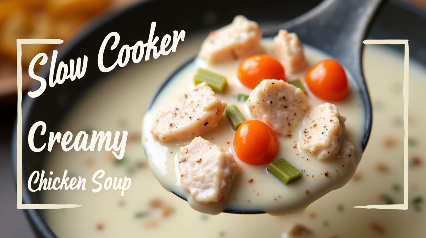 Easy and comforting Chicken Soup made in a slow cooker, perfect for cozy meals.